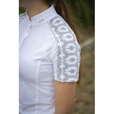Polo Pénélope Anais Manga curta Branco