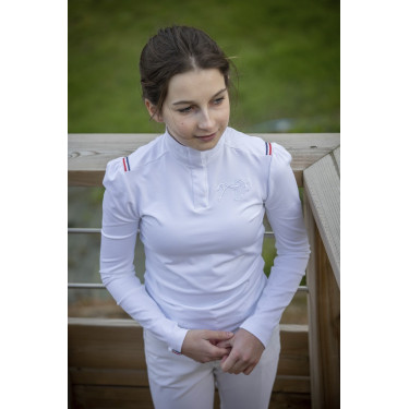 Polo de competição Pénélope Bruges de mangas compridas Polo de competição Pénélope Bruges de mangas compridas