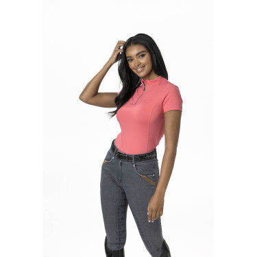 Roupa interior técnica LeMieux ActiveWear de mangas curtas Papaia Rosa