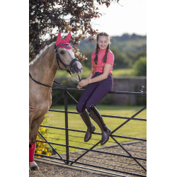 Roupa interior técnica LeMieux ActiveWear de mangas curtas Papaia Rosa