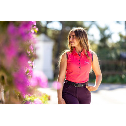 Polo sem mangas My LeMieux Papaia Rosa