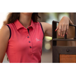 Polo sem mangas My LeMieux Papaia Rosa