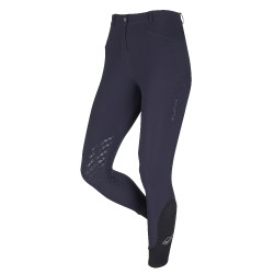 Calça LeMieux Dynamique com reforços nos joelhos Marinho escuro Azul Calça LeMieux Dynamique com reforços nos joelhos Marinho escuro Azul