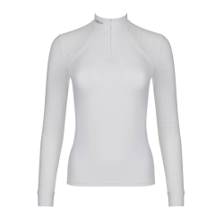 Camisa de competição LeMieux Olivia de mangas compridas Branco