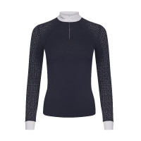 Camisa de competição LeMieux Olivia de mangas compridas Branco