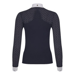 Camisa de competição LeMieux Olivia de mangas compridas Azul-marinho