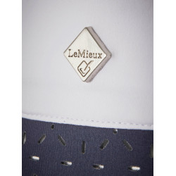 Pólo de competição LeMieux Olivia de mangas curtas Azul-marinho