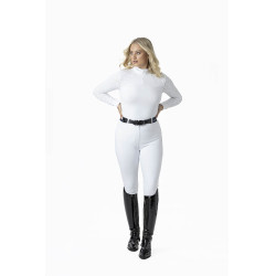 Camisa de competição LeMieux Olivia de mangas compridas Branco Camisa de competição LeMieux Olivia de mangas compridas Branco