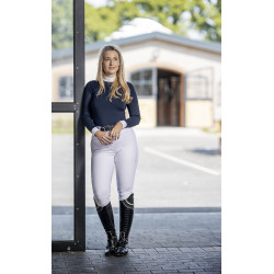 Camisa de competição LeMieux Olivia de mangas compridas Azul-marinho