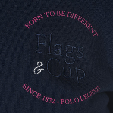 Moletom infantil com zíper Obera Flags & Cup Azul-marinho Moletom infantil com zíper Obera Flags & Cup Azul-marinho