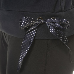 Sweat feminino Angela Flags & Cup Azul-marinho