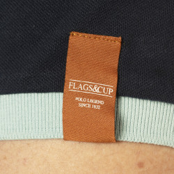 Polo da uomo Pico Flags & Cup Azul-marinho