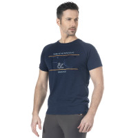 Camiseta infantil Pedro Flags & Cup Azul-marinho