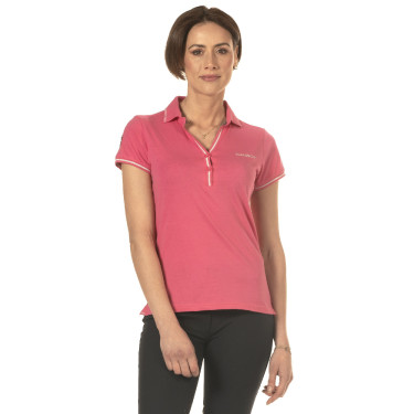 Pólo feminino Rosa Flags & Cup