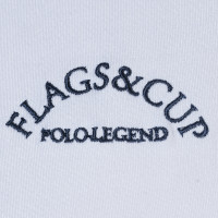 Pólo Clorinda feminino de mangas curtas Flags & Cup Azul-marinho Pólo Clorinda feminino de mangas curtas Flags & Cup Azul-marinho