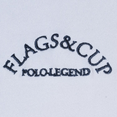 Pólo Clorinda feminino de mangas curtas Flags & Cup Pólo Clorinda feminino de mangas curtas Flags & Cup