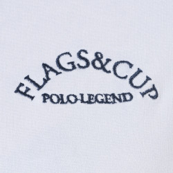 Polo Clorinda feminino de mangas compridas Flags & Cup Polo Clorinda feminino de mangas compridas Flags & Cup