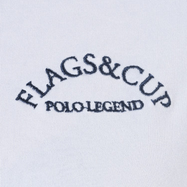 Polo Clorinda feminino de mangas compridas Flags & Cup Polo Clorinda feminino de mangas compridas Flags & Cup