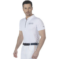 Polo infantil Comodoro MC Flags & Cup Branco Polo infantil Comodoro MC Flags & Cup Branco