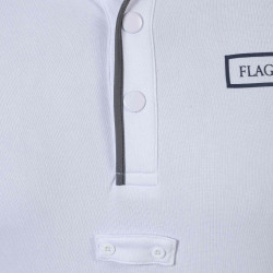 Polo infantil Comodoro MC Flags & Cup Branco Polo infantil Comodoro MC Flags & Cup Branco