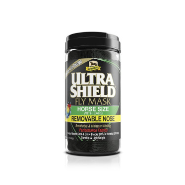 Máscara anti-moscas com orelhas e protetor de nariz Absorbine Ultrashield Máscara anti-moscas com orelhas e protetor de nariz Absorbine Ultrashield