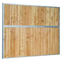 Separador de box fixo em madeira maciça 0,5 m La Gée