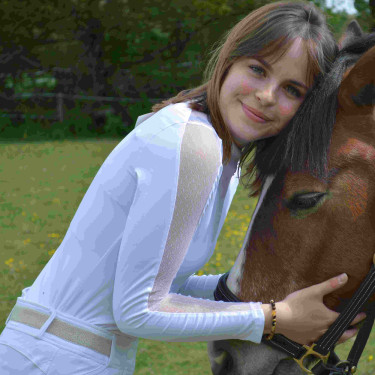 Polo Equithème Pekin de mangas compridas Polo Equithème Pekin de mangas compridas