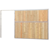 Façade de box pleine bois 4 m (sans porte) La Gée