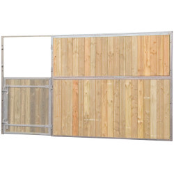 Façade de box pleine bois 3,5 m (sans porte) La Gée