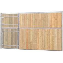 Façade de box pleine bois 3,5 m (sans porte) La Gée
