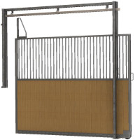 Séparation de box coulissante barraudée/bois 4 m La Gée Séparation de box coulissante barraudée/bois 4 m La Gée