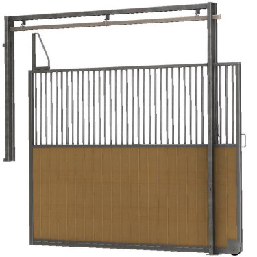 Séparation de box coulissante barraudée/bois 4 m La Gée Séparation de box coulissante barraudée/bois 4 m La Gée