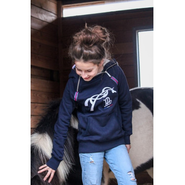 Moletom Eden da PL com zíper duplo Azul-marinho