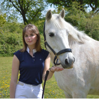 Polo Equithème Brussels com strass Azul-marinho Polo Equithème Brussels com strass Azul-marinho