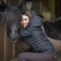Casaco acolchoado Equithème Lara Preto