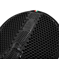 Amortecedor Acavallo respirável de Gel hexagonal e Micropile Preto / preto