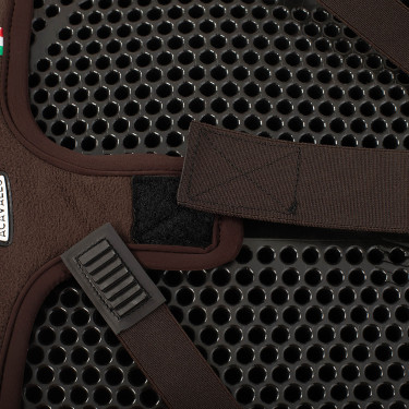 Capa de sela Acavallo Classic Obstacle Gel 20mm Dri-Lex Castanho