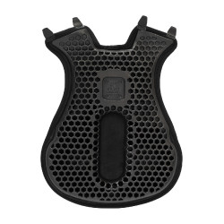 Capa de sela Acavallo Ortho-Coccyx Western Gel Hexagonal Dri-Lex 20mm Preto