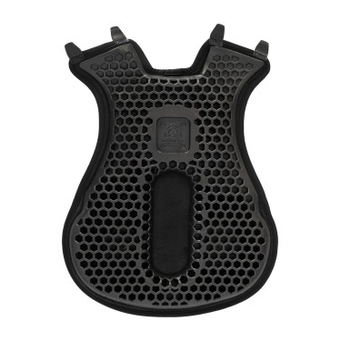Capa de sela Acavallo Ortho-Coccyx Western Gel Hexagonal Dri-Lex 20mm Preto