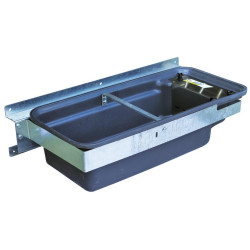 Bebedouro Polybac 75 M duplo com borda com cordão e suporte de fixação La Gée