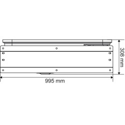 Bebedouro Polybac 75 M duplo com borda com cordão e suporte de fixação La Gée
