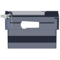 Bebedouro Polybac 72M duplo com borda interna e suporte de fixação La Gée