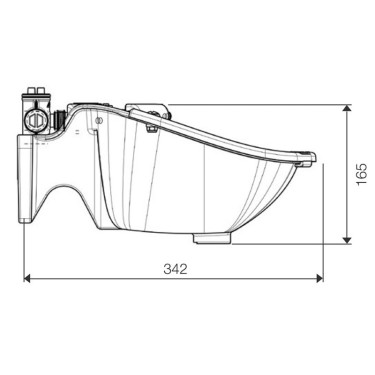 Bebedouro Polydrink PF3 simples com tubo résicoat La Gée