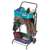 Carrinho porta-sela com caixas de limpeza La Gée Violeta