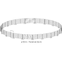 Redondel galvanizado Ø 18 m...