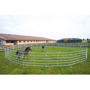 Painel redondo de trabalho galvanizado Ø 10 m painel 2,40 m La Gée