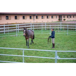 Painel redondo de trabalho à guia galvanizado Ø 10 m painel 3,60 m La Gée