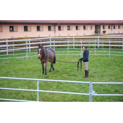 Painel redondo de trabalho à guia galvanizado Ø 10 m painel 3,60 m La Gée