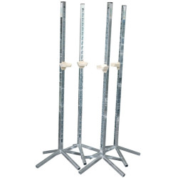 Conjunto de 4 castiçais metálicos simples La Gée