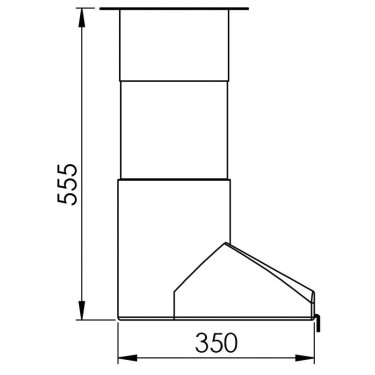 Calha curta deslocada La Gée